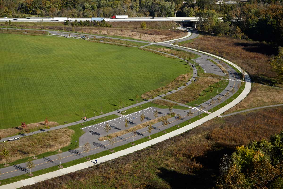 綠色基礎設施框架中的弗洛伊茲福克公園