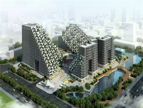 層層退臺式的設(shè)計，如城市中充滿詩意的梯田