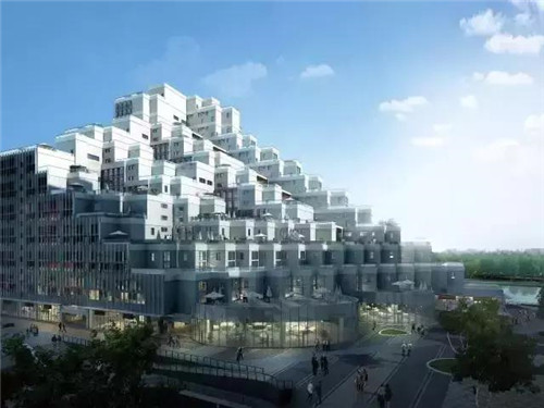 層層退臺式的設(shè)計，如城市中充滿詩意的梯田