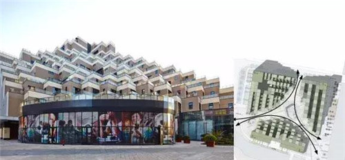 層層退臺式的設(shè)計，如城市中充滿詩意的梯田