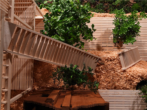 叢林中廢棄農舍改造而成的自然住宅