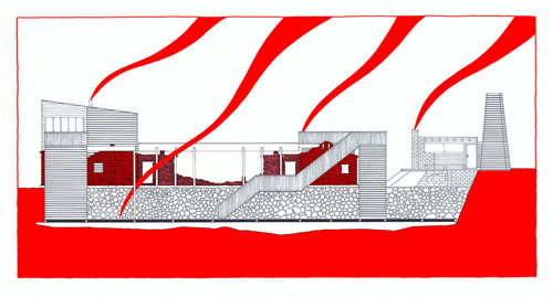 叢林中廢棄農舍改造而成的自然住宅