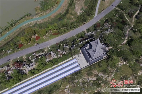 江蘇揚州古運河畔“長”出生態公園