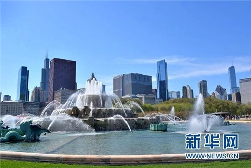 芝加哥“白金漢噴泉”正式啟動