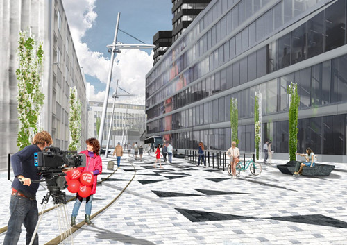 陰暗庭院變身閃亮城市空間——挪威卑爾根Odd Frantzens廣場景觀