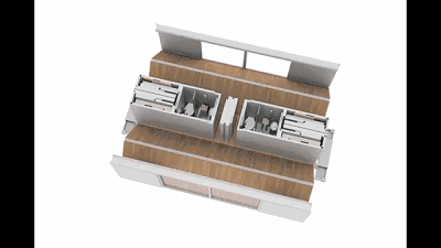 超高級移動別墅  可折疊裝上車