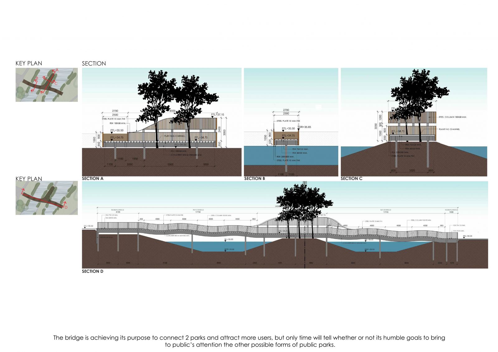 連接城市空間的和諧形式——“飛虹橋”景觀設計方案