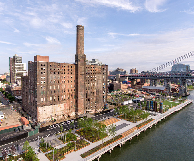 詹姆斯?科納設計的多米諾公園在紐約開放