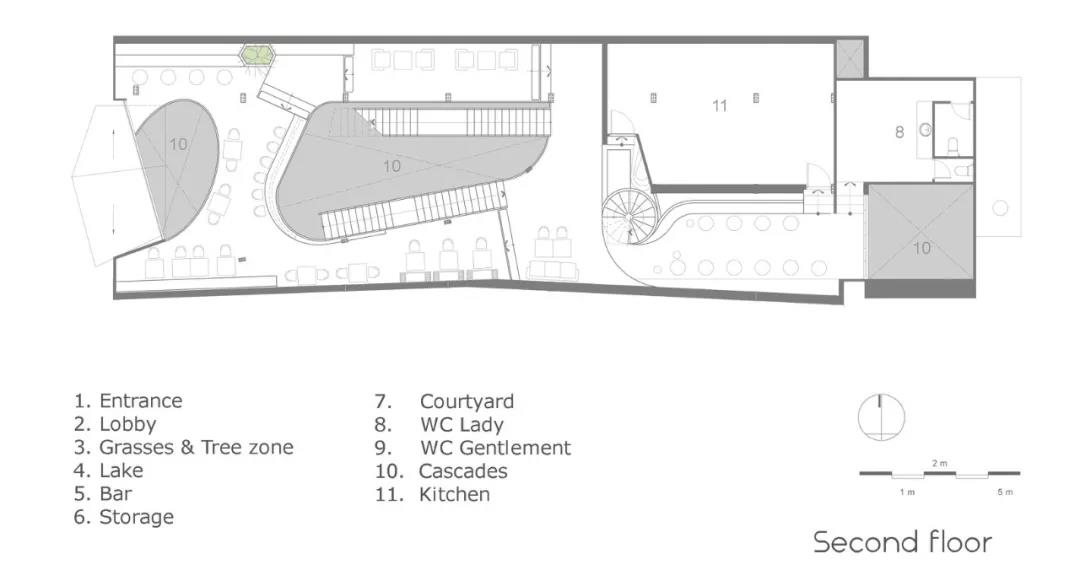 No.1986 咖啡餐廳,奇奇怪怪的‘烏鴉嘴’空間 / Le House