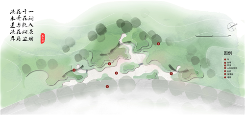 河北省第二屆園博會花境創意作品——中國夢?水墨染花溪