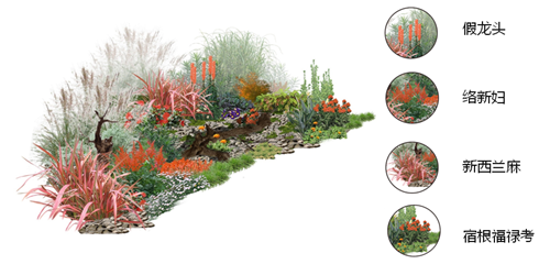 河北省第二屆園博會花境作品——戰爭反思錄