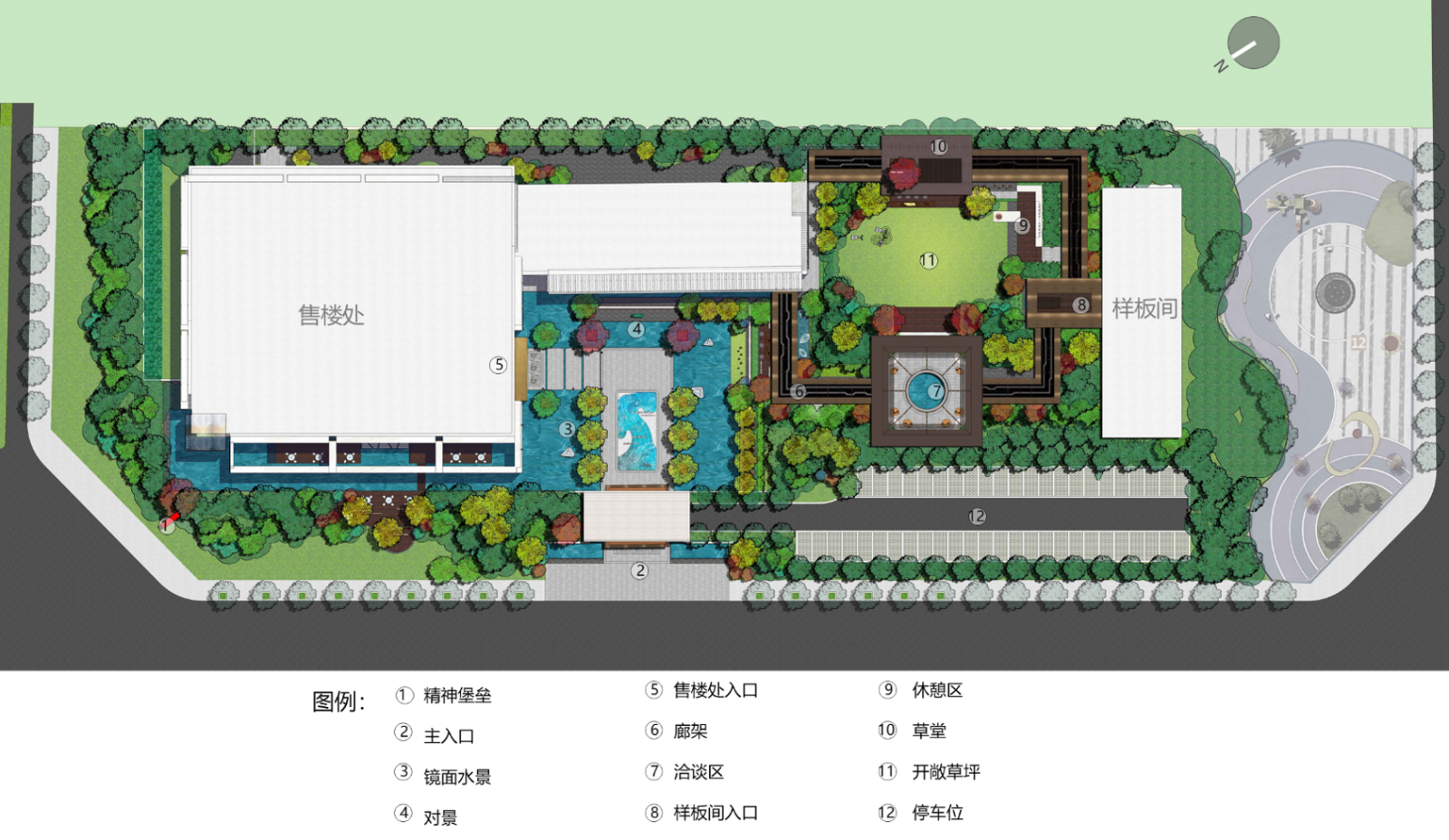 園冶杯專業獎:成都鑫苑中國·五彩城——售樓處景觀方案設計