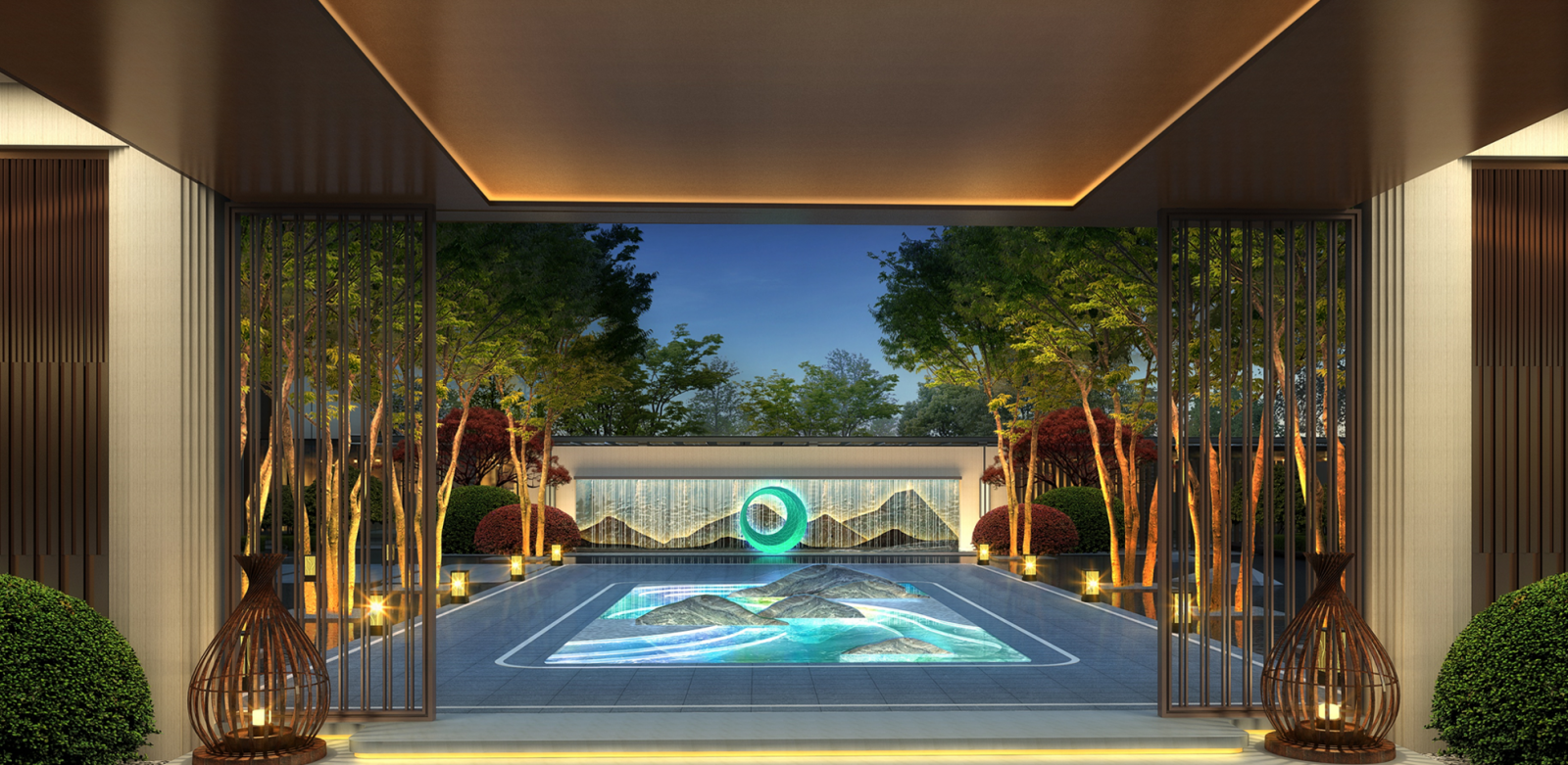 園冶杯專業獎:成都鑫苑中國·五彩城——售樓處景觀方案設計