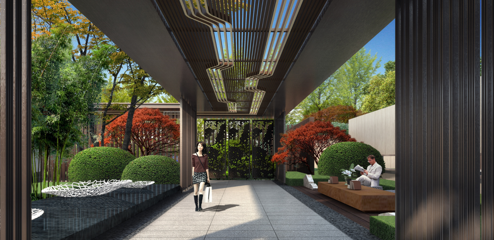 園冶杯專業獎:成都鑫苑中國·五彩城——售樓處景觀方案設計