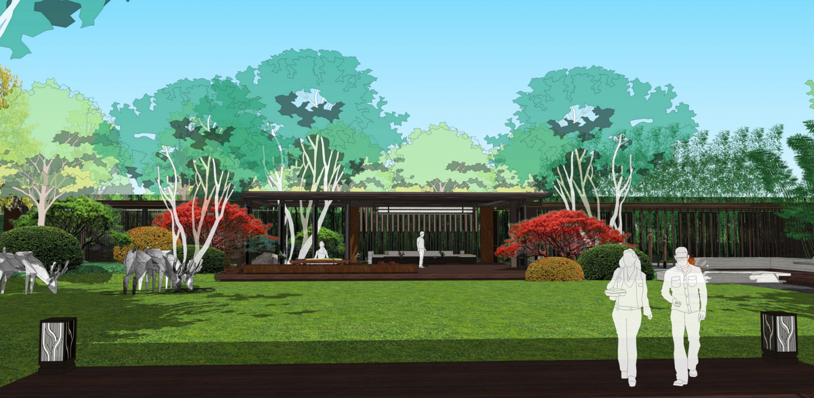 園冶杯專業獎:成都鑫苑中國·五彩城——售樓處景觀方案設計