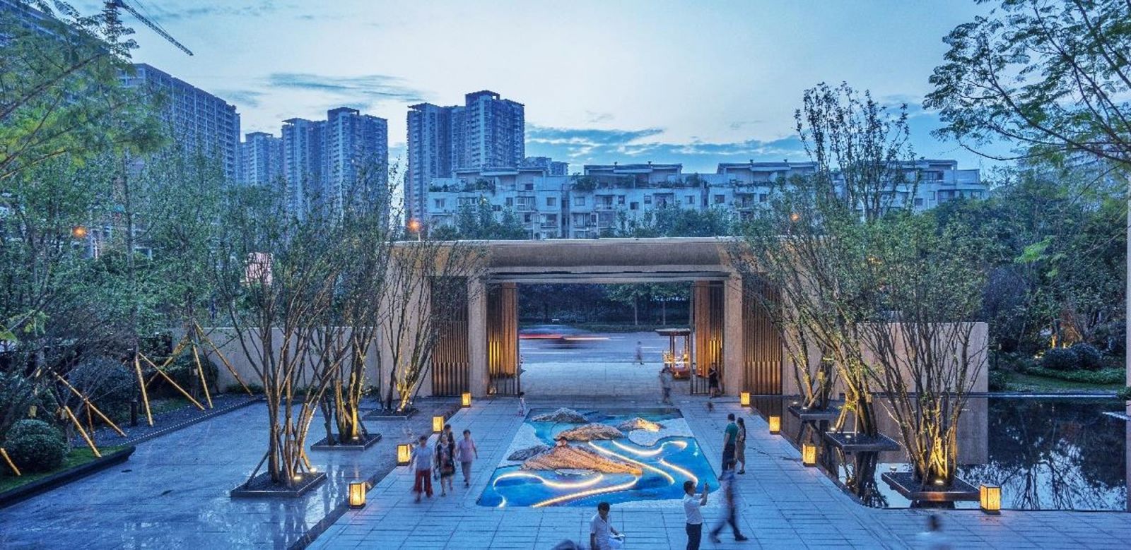 園冶杯專業獎:成都鑫苑中國·五彩城——售樓處景觀方案設計