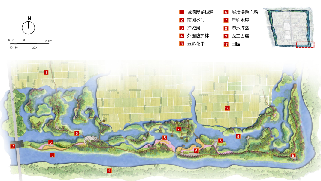 園冶杯專業(yè)獎:湖北荊州郢城文化小鎮(zhèn)概念性規(guī)劃方案