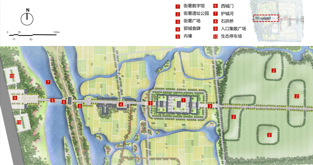 園冶杯專業(yè)獎:湖北荊州郢城文化小鎮(zhèn)概念性規(guī)劃方案