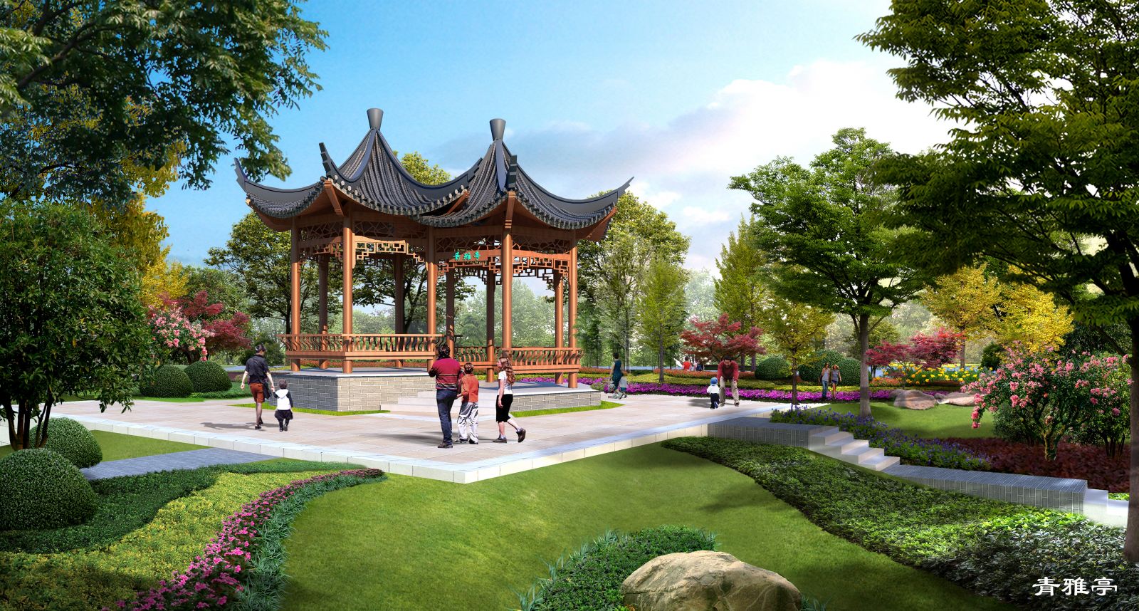 園冶杯專業獎:天津市雙青公園景觀方案設計