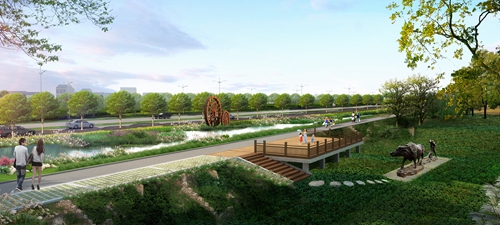 園冶杯專業獎:店忠路(新合馬路至環巢湖大道段)改建工程景觀設計