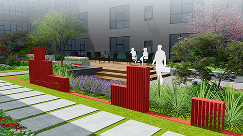 園冶杯專業獎:新華國際廣場天井園林景觀