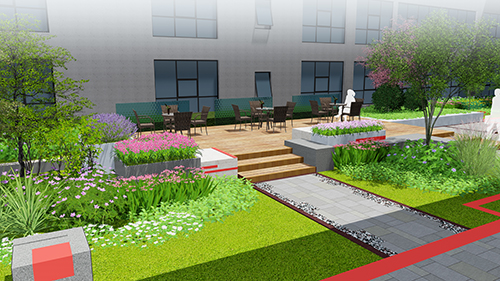 園冶杯專業獎:新華國際廣場天井園林景觀