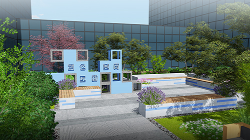 園冶杯專業獎:新華國際廣場天井園林景觀