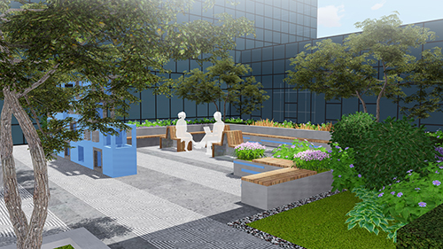 園冶杯專業獎:新華國際廣場天井園林景觀