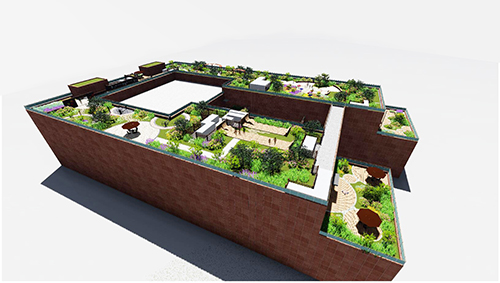 園冶杯專業(yè)獎(jiǎng):景山學(xué)校分校低碳屋頂花園