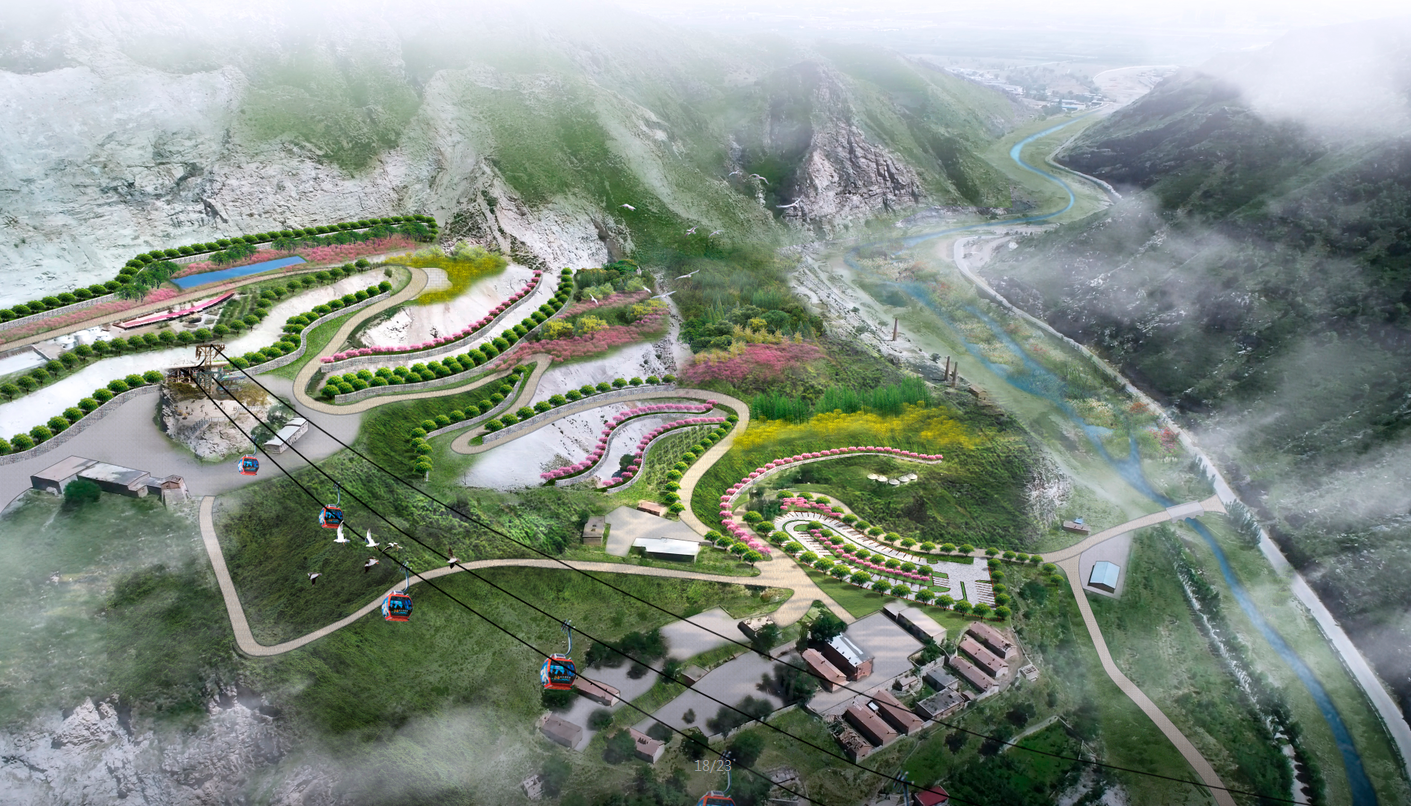 園冶杯專業獎:呼和浩特市哈拉沁生態谷景區景觀設計