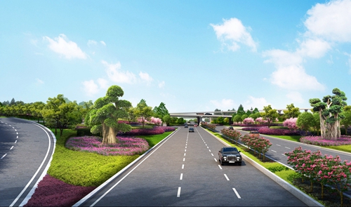 園冶杯專業獎：機南聯絡道東延伸段工程綠化項目設計