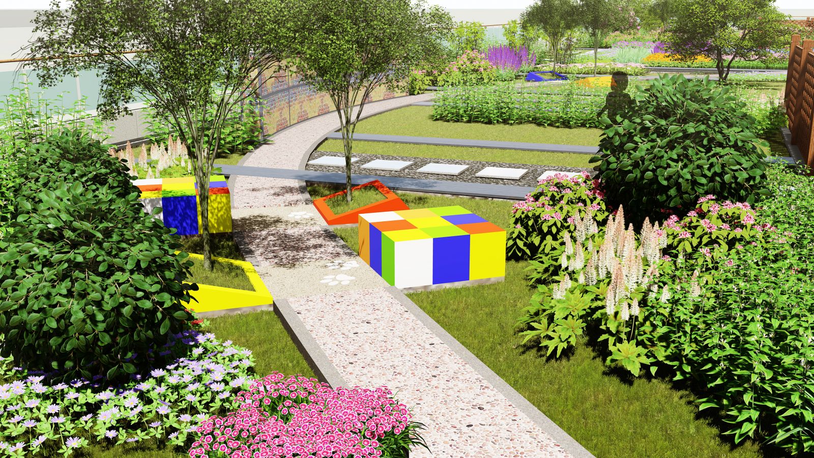 園冶杯專業獎:北京工業大學附中屋頂花園