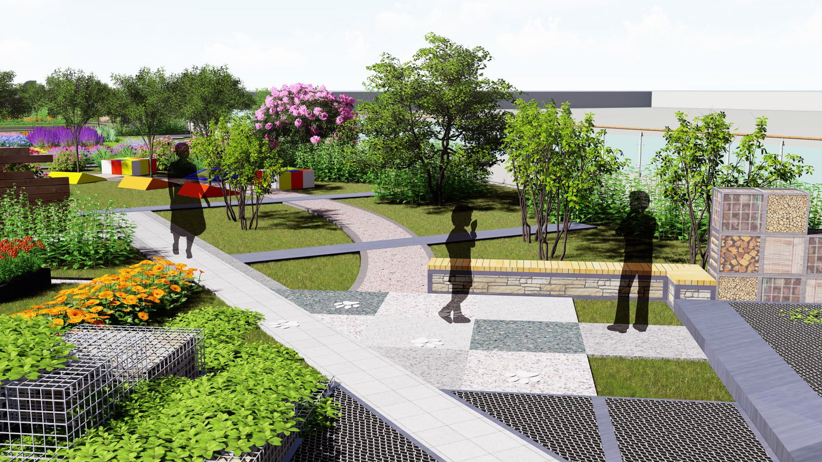 園冶杯專業獎:北京工業大學附中屋頂花園