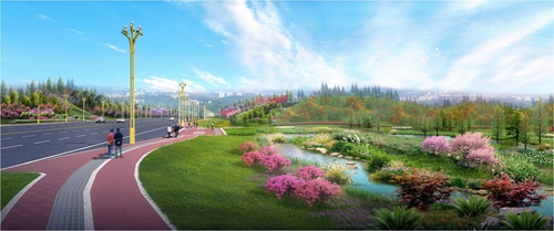 園冶杯專業獎:銅梁區迎賓路延伸段道路工程景觀提質工程設計