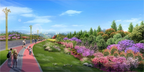 園冶杯專業獎:銅梁區迎賓路延伸段道路工程景觀提質工程設計