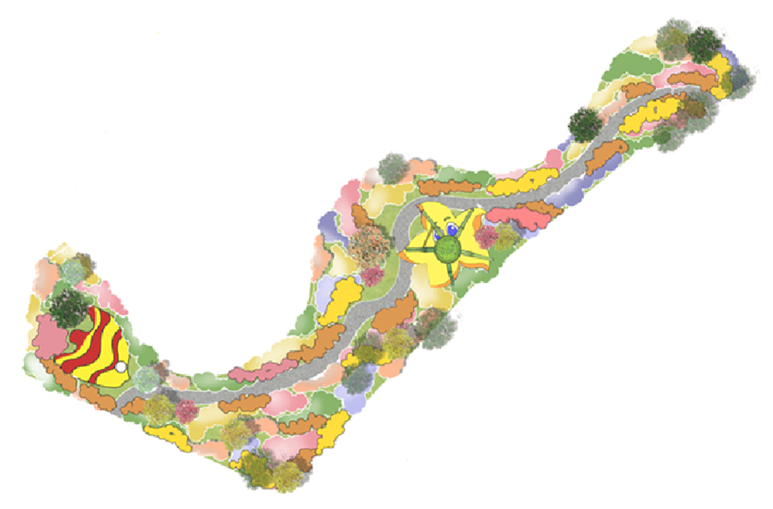 河北省園博會花境——“藍色”大海的傳說