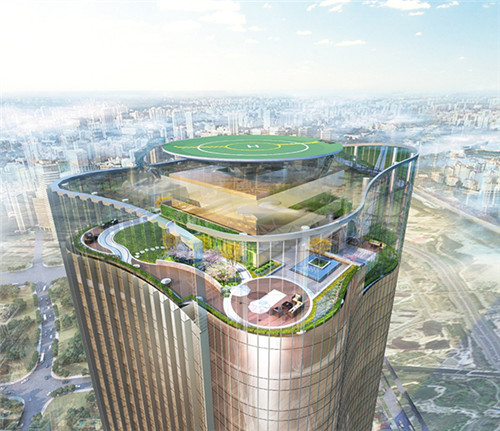 園冶杯專業獎:中航資本大廈超高層屋頂花園