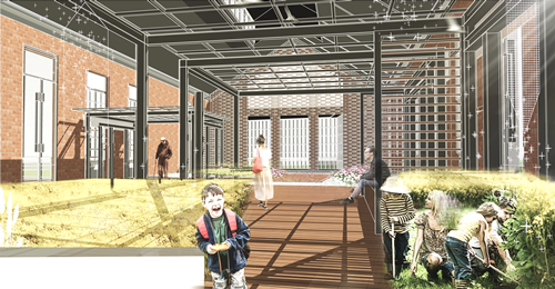 張皓天:Between——工廠社區間的廢棄足球場景觀改造設計