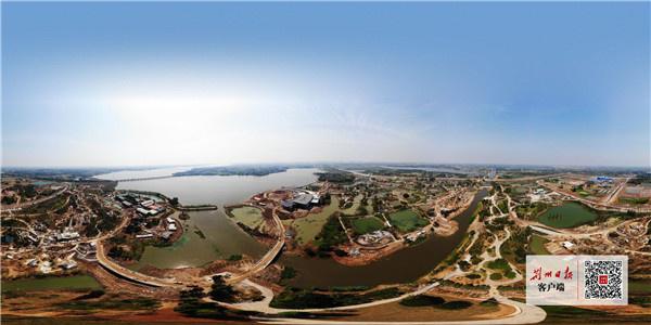 湖北荊州園博園44個展園建設快速推進