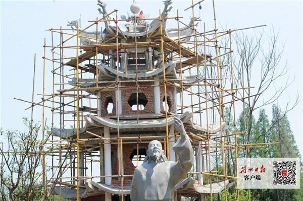 湖北荊州園博園44個展園建設快速推進