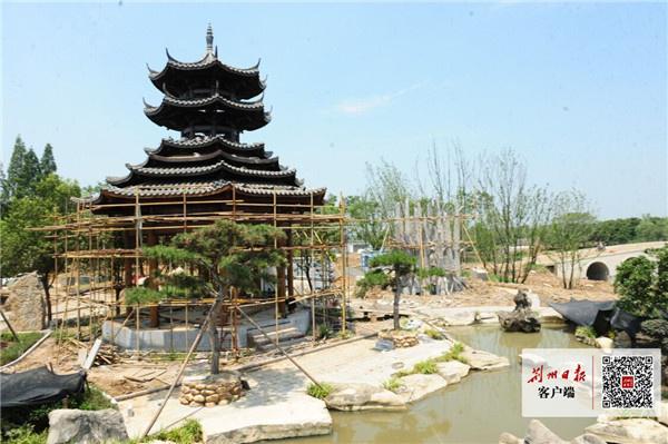 湖北荊州園博園44個展園建設快速推進