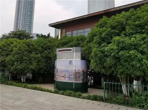 江干區引入杭州首個移動景觀公廁！