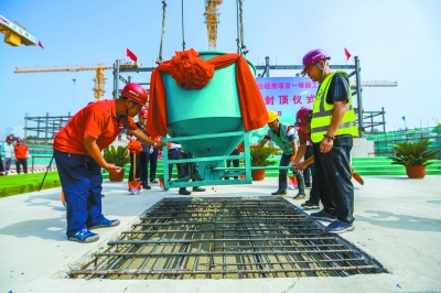冬奧村11棟建筑躍出地面 