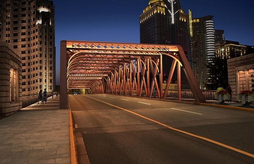 上海：外灘112歲“網(wǎng)紅”外白渡橋景觀提升