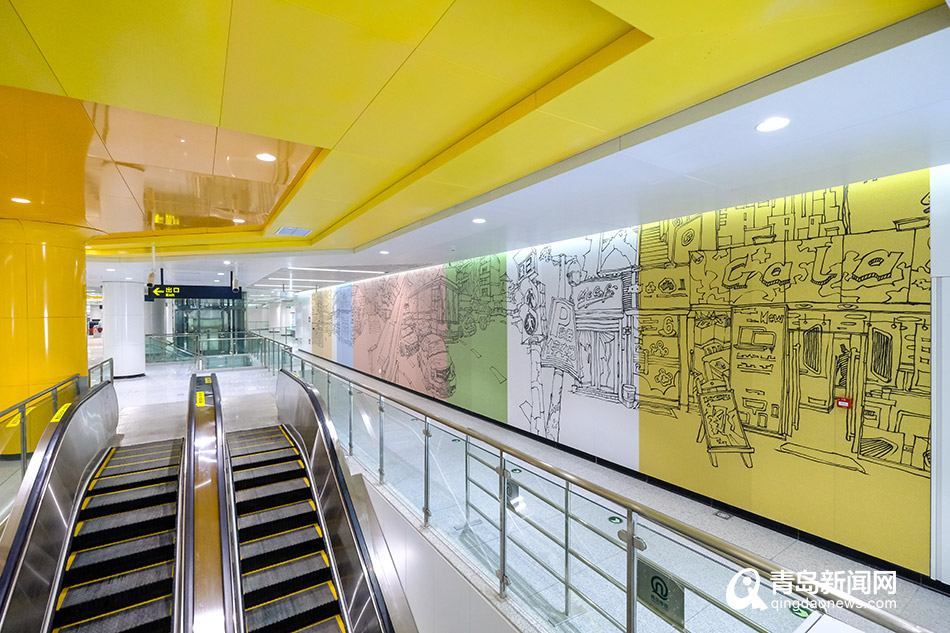 地鐵車站設(shè)計(jì)：壁畫展現(xiàn)老青島日常（圖）