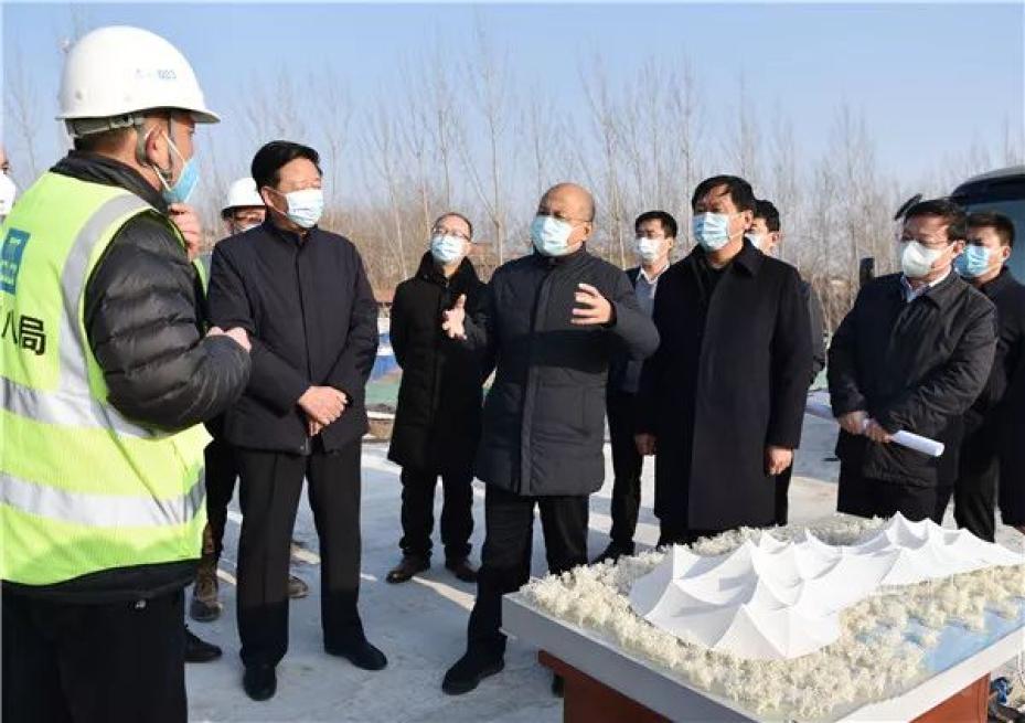 河北邯鄲市領導赴園博園施工一線調研慰問