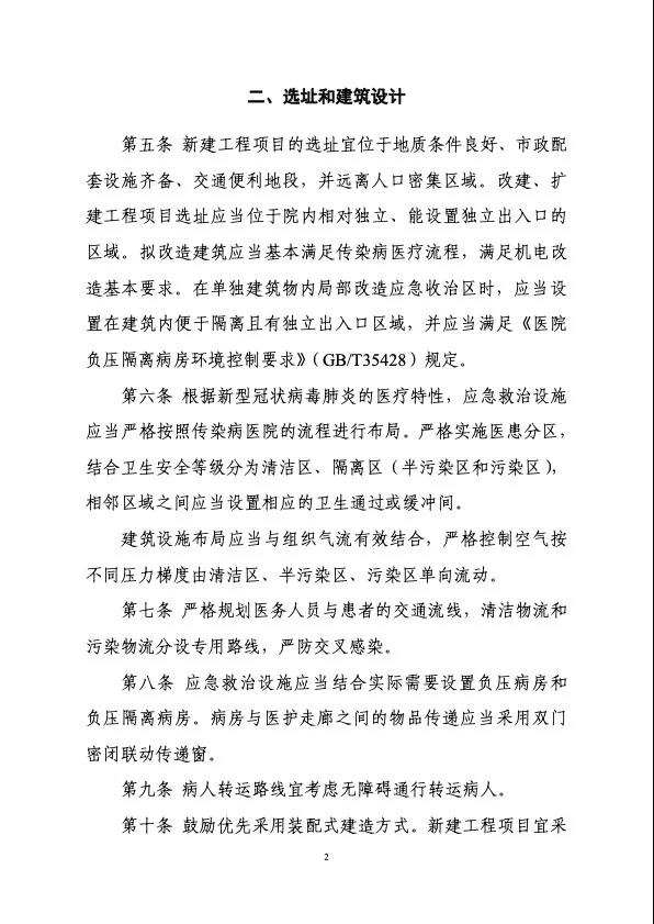 衛(wèi)健委住建部印發(fā)新冠肺炎救治設(shè)施設(shè)計導(dǎo)則