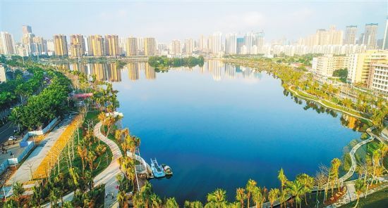 海口紅城湖改造經驗:從海宅塘到城市公園