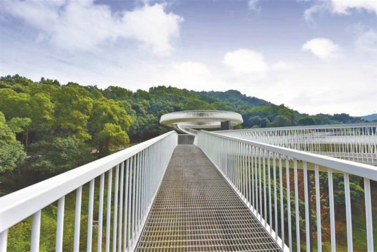 深圳光明綠道三座景觀橋順利完工