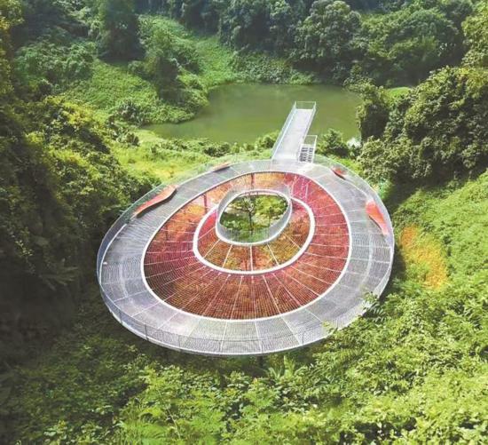 深圳光明綠道三座景觀橋順利完工